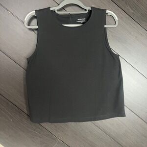 Eileen Fisher Women's Sleeveless Stretch Tank Top Charcoal S/P Casual